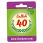 Preview: Ansteckbutton Endlich 40 an Eurolochkarte